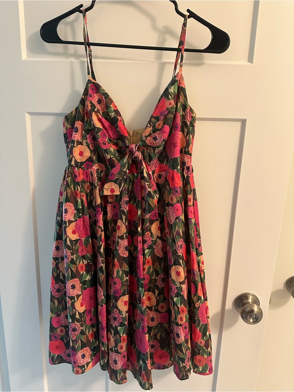 Aakaa Floral Tie-Front Sundress